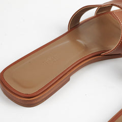 Hermes Oran Sandals Size 39 Gold