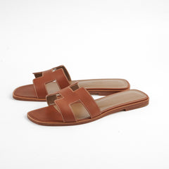 Hermes Oran Sandals Size 39 Gold