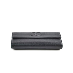 Chanel Long Wallet Black 18 Series