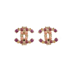 Chanel Beaded CC Earrings Costume Jewellery