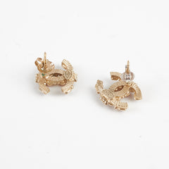 Chanel Beaded CC Earrings Costume Jewellery