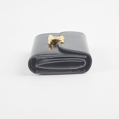 Celine Compact Wallet with Coin Triomphe in Shiny Calfskin