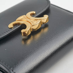 Celine Compact Wallet with Coin Triomphe in Shiny Calfskin