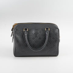 Louis Vuitton Speedy 25 Monogram Empreinte Leather Black