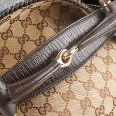 Gucci Large Monogram Canvas Hobo Bag