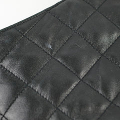 Saint Laurent Maxi Shopping Bag Quilted Lambskin Black