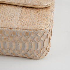 Chanel Python Flap Bag Light Gold