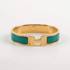 Hermes Clic H Bracelet PM Turquoise