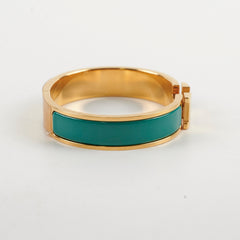 Hermes Clic H Bracelet PM Turquoise