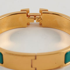 Hermes Clic H Bracelet PM Turquoise