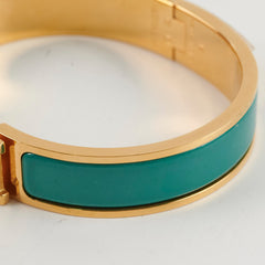 Hermes Clic H Bracelet PM Turquoise