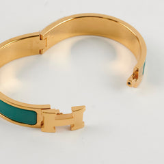 Hermes Clic H Bracelet PM Turquoise