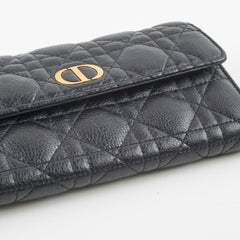 Christian Dior Caro Orchid Long Wallet