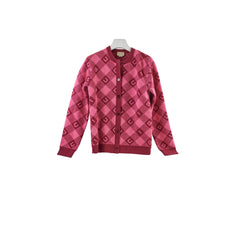 Gucci Kids Intarsia-check Logo Cardigan