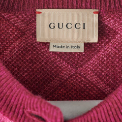 Gucci Kids Intarsia-check Logo Cardigan