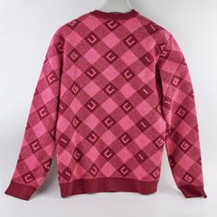 Gucci Kids Intarsia-check Logo Cardigan