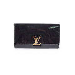 Louis Vuitton Louise Black Patent Clutch