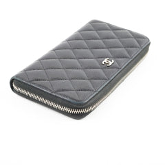 Chanel Caviar Long Wallet Black