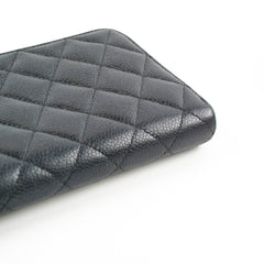 Chanel Caviar Long Wallet Black