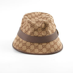 Gucci GG Bucket Hat Beige Monogram 58cm