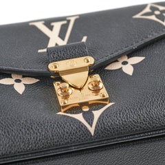 Louis Vuitton Pochette Metis East West Bag Black/Beige