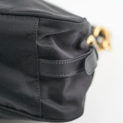 Prada Nylon Top Handle / Crossbody Bag Black