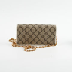 Gucci Horsebit 1955 White Wallet on Chain