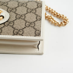 Gucci Horsebit 1955 White Wallet on Chain