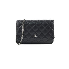 Chanel Wallet on Chain WOC Caviar Black Microchipped