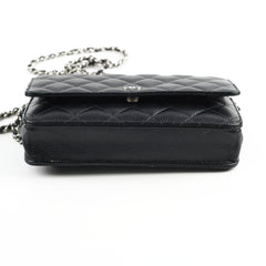 Chanel Wallet on Chain WOC Caviar Black Microchipped