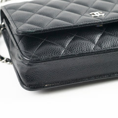 Chanel Wallet on Chain WOC Caviar Black Microchipped