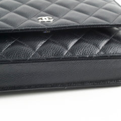 Chanel Wallet on Chain WOC Caviar Black Microchipped