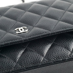 Chanel Wallet on Chain WOC Caviar Black Microchipped