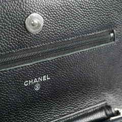 Chanel Wallet on Chain WOC Caviar Black Microchipped