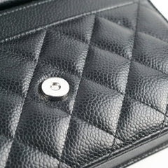 Chanel Wallet on Chain WOC Caviar Black Microchipped