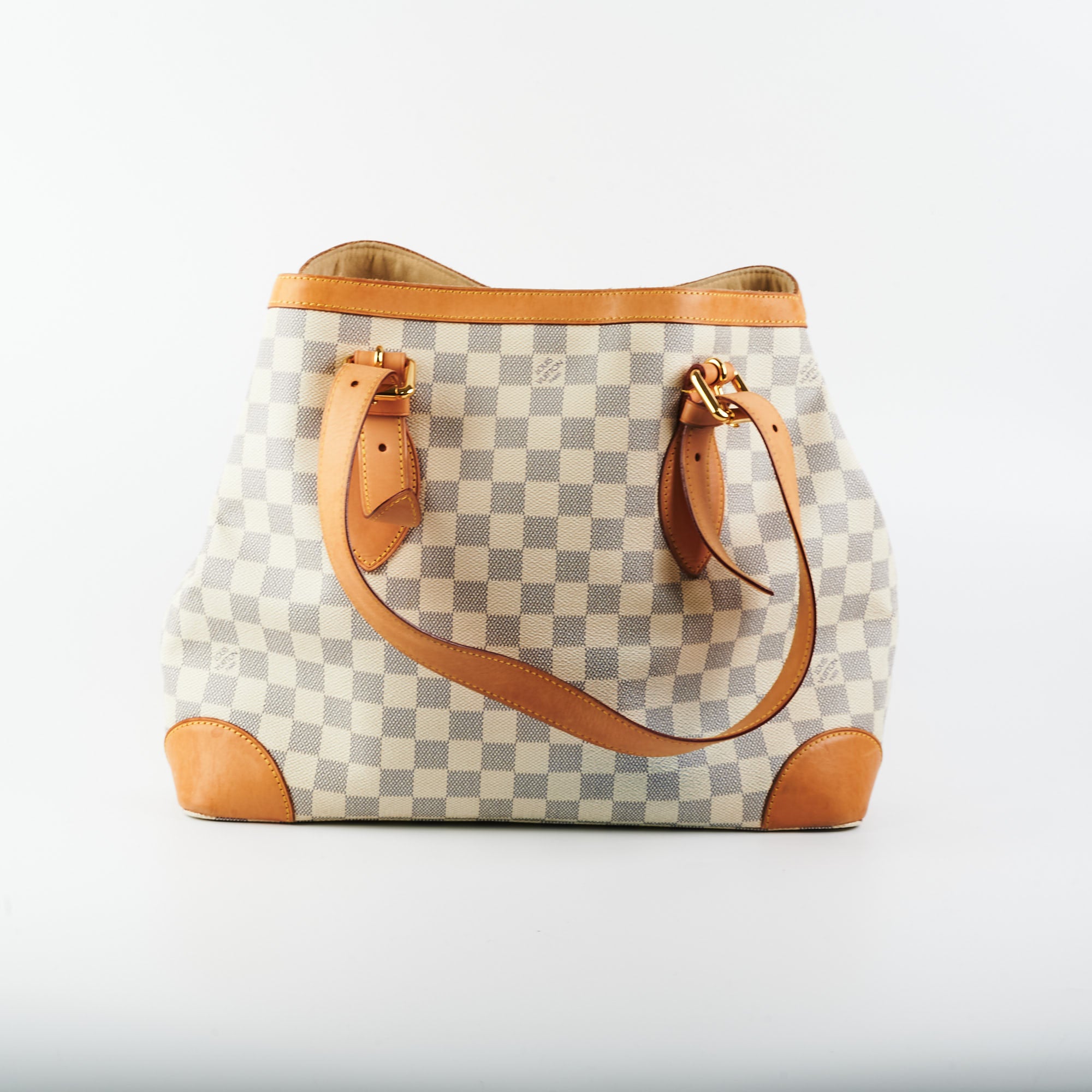 White Louis Vuitton Damier Azur Hampstead MM Tote Bag – Designer Revival