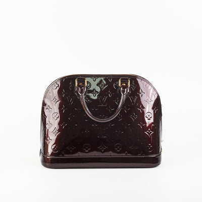 Louis Vuitton Alma BB Vernis Brown - THE PURSE AFFAIR