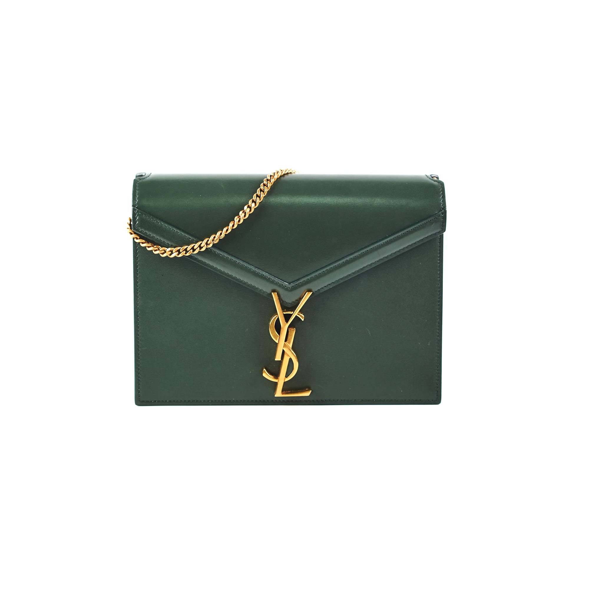 Saint Laurent Cassandra Chain Bag in Green