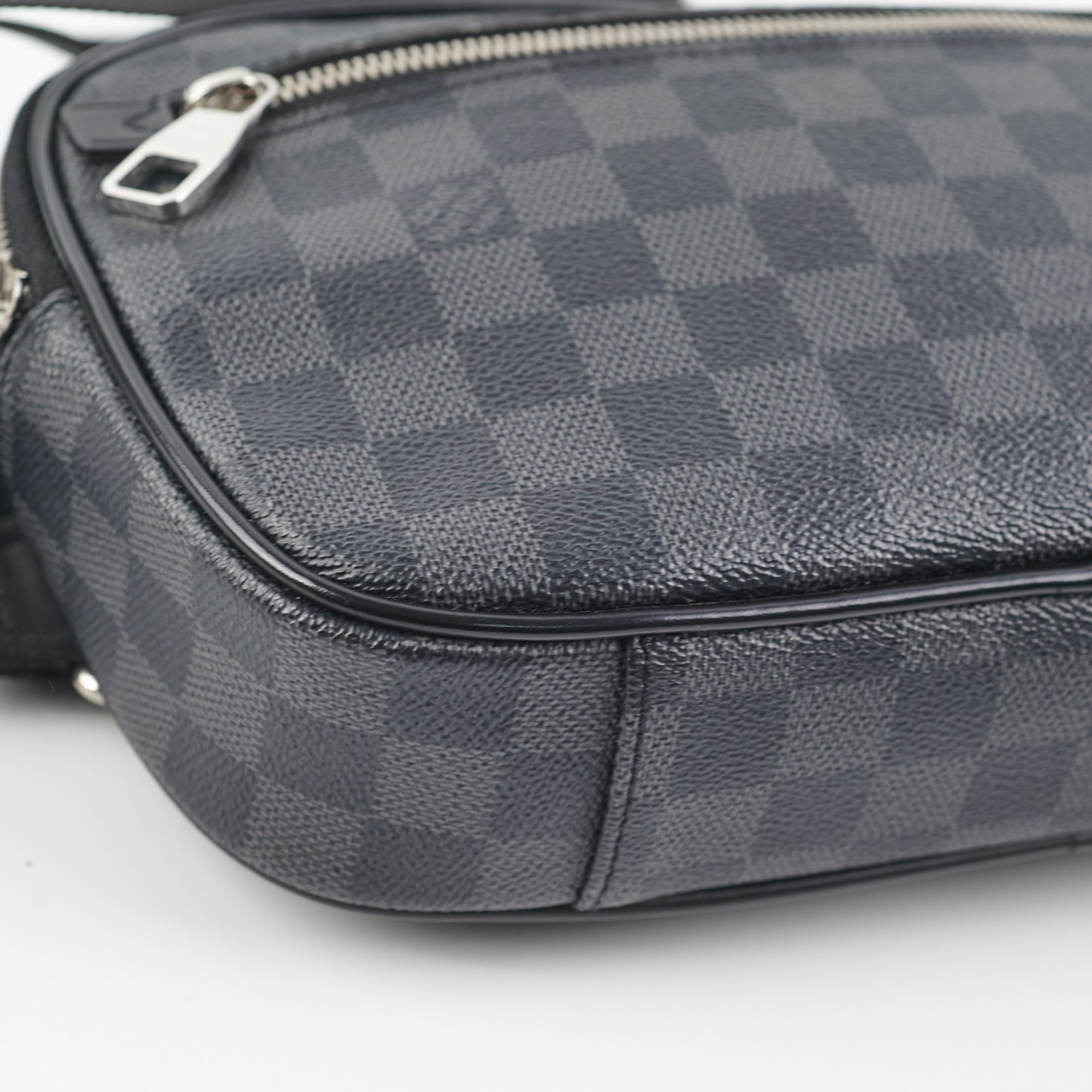 Louis Vuitton Damier Graphite Ambler Waist Bag - Black Waist Bags