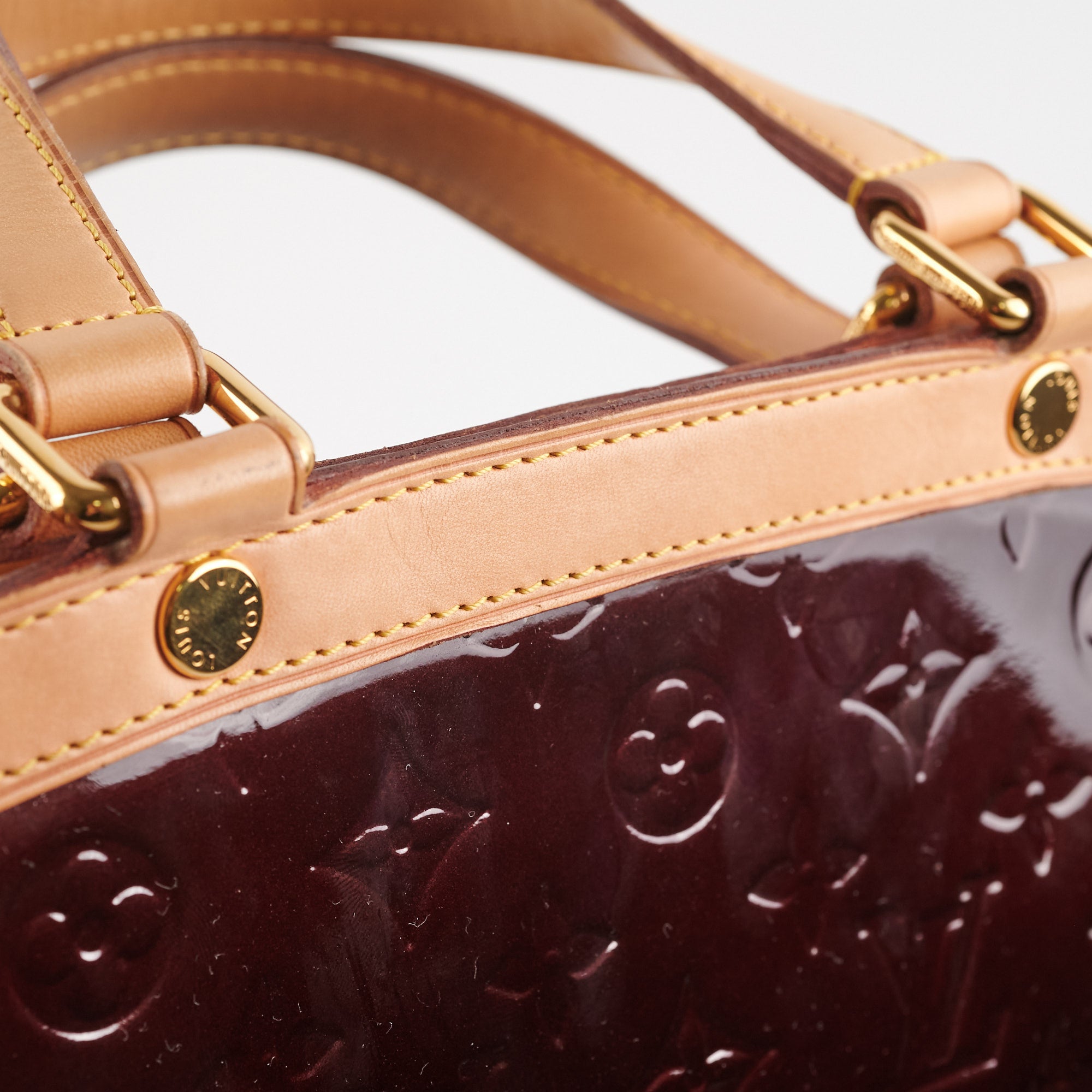 Louis Vuitton burgundy Vernis brea MM shoulder bag - BOPF