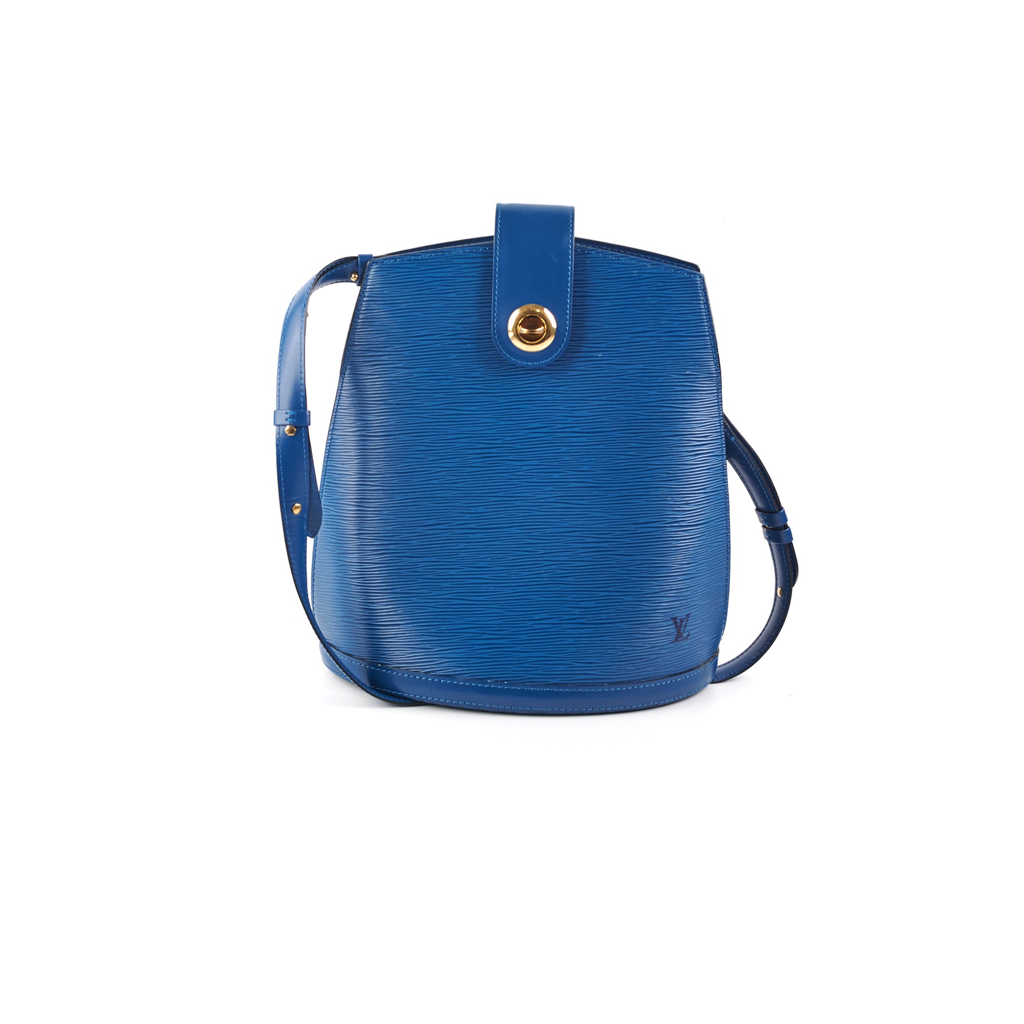 LOUIS VUITTON Epi Cluny Shoulder Bag Blue M52255 LV Auth 42407