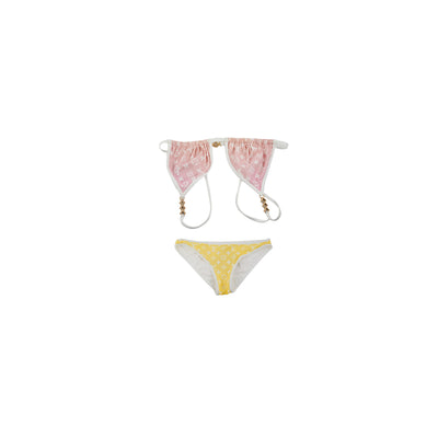 Louis Vuitton Triangle Bikini Top 1AC4JM, White, 38