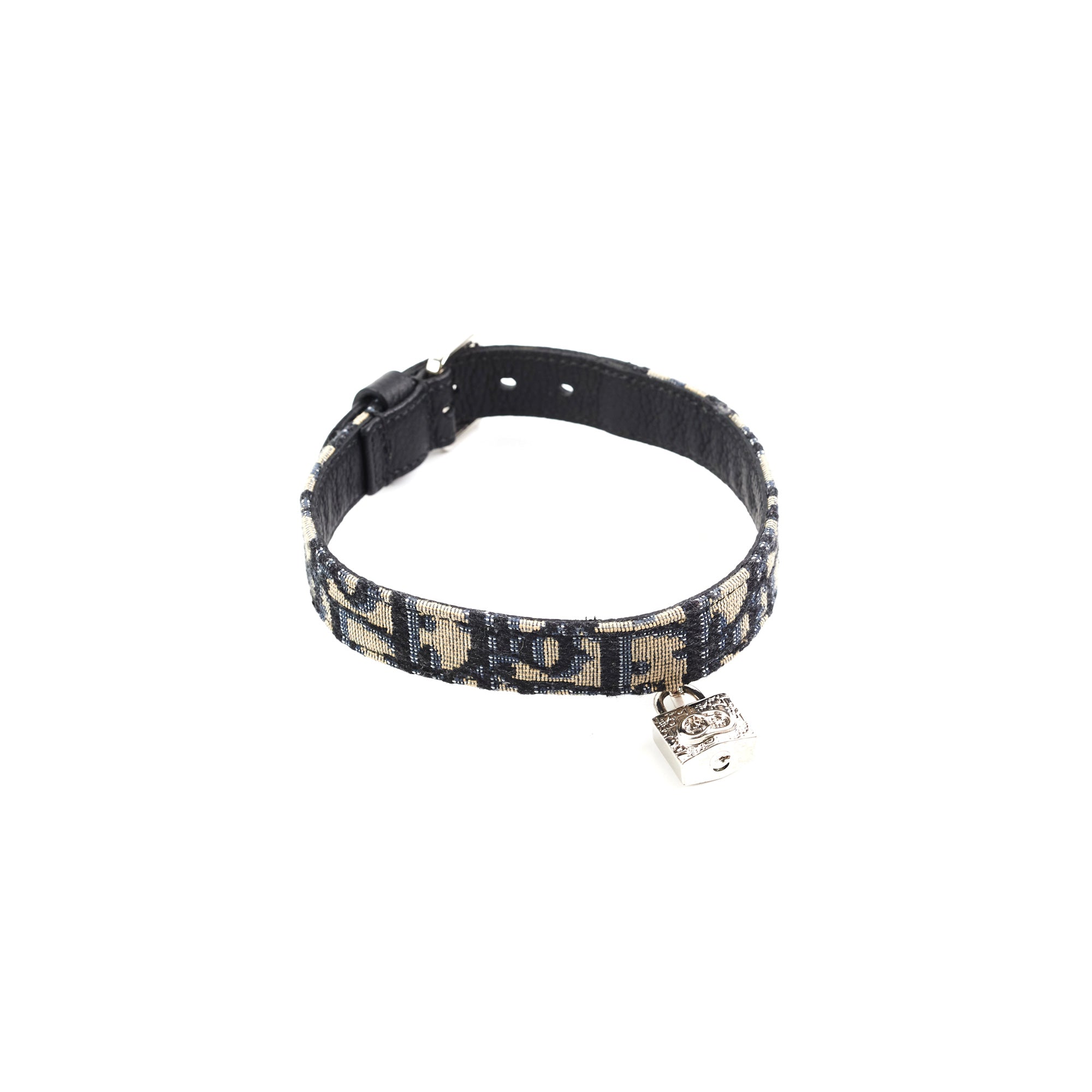 Dog Collar Black and Beige Dior Oblique Jacquard | DIOR