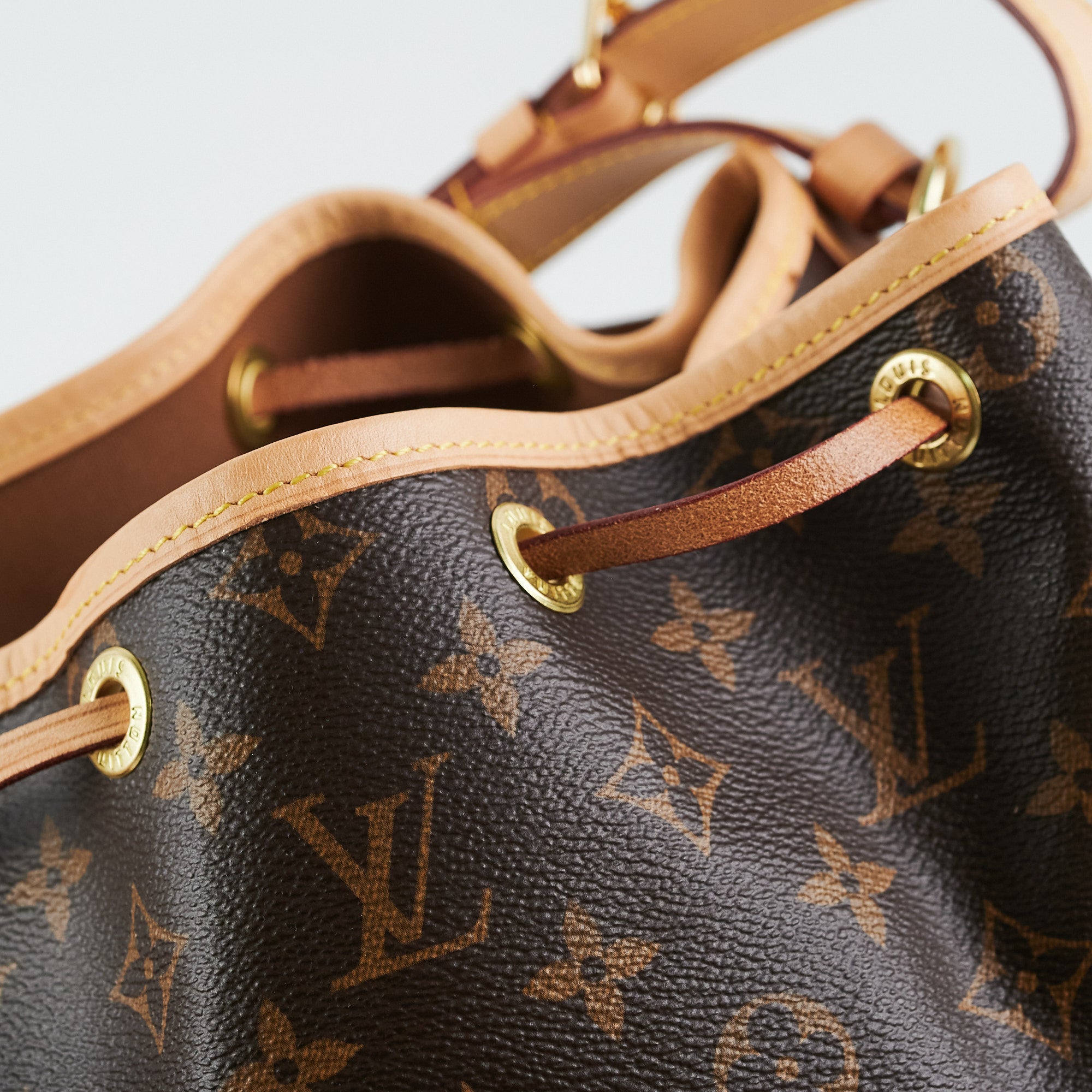Louis Vuitton Noe Handbag Monogram Canvas Large Brown