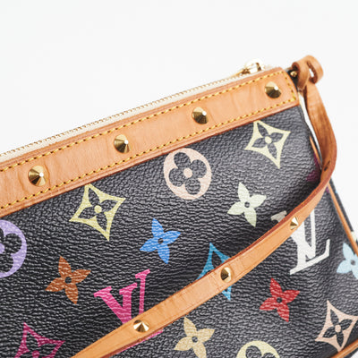 Louis Vuitton Black Multicolour Pochette - THE PURSE AFFAIR