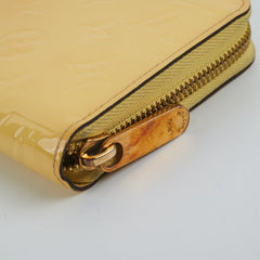 Louis Vuitton Zip Long Wallet Vernis Yellow