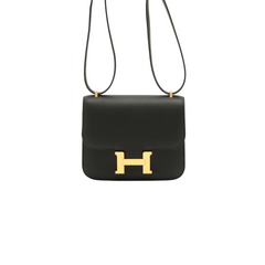 Hermes Constance 18 Mirror Epsom Black Stamp U (2022)