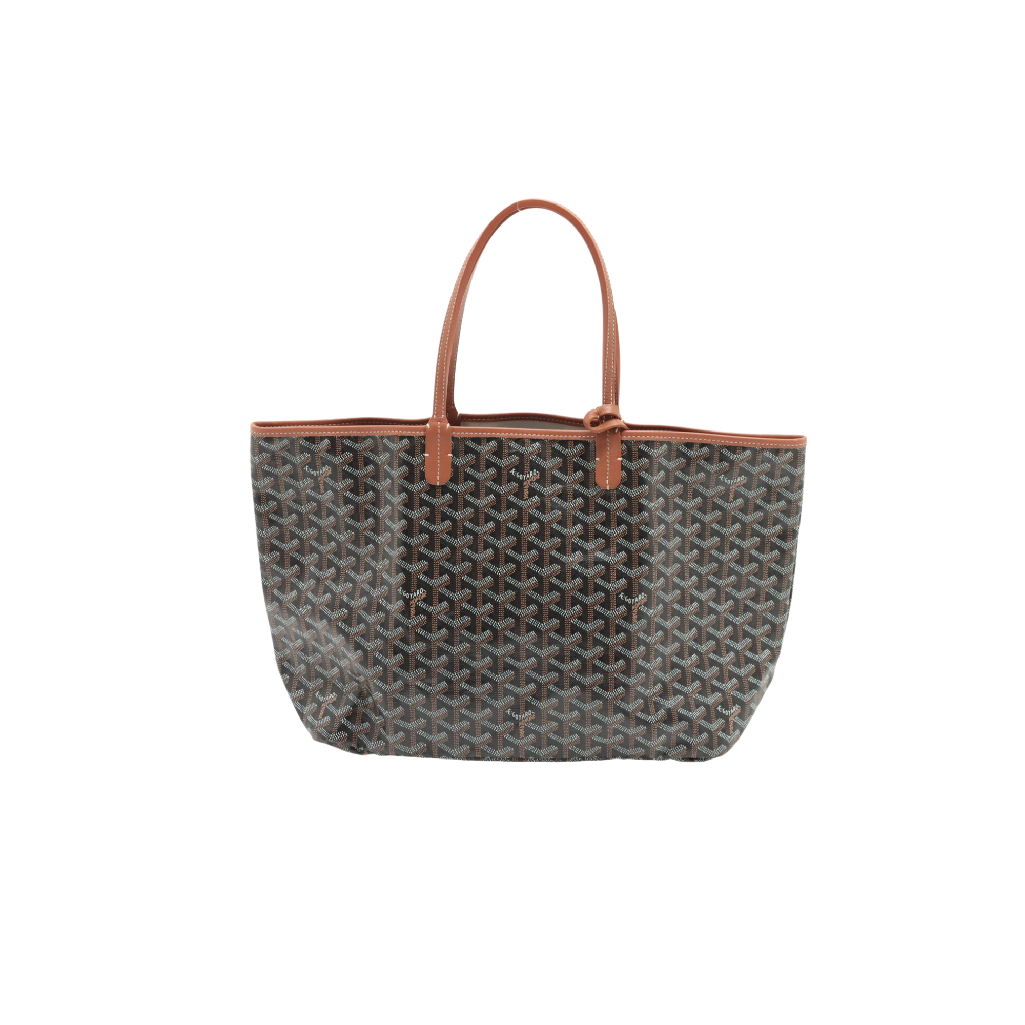 Goyard Saint Louis PM Black/Brown Tote Bag Paris