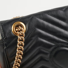 Gucci Marmont Small Black Shoulder Bag