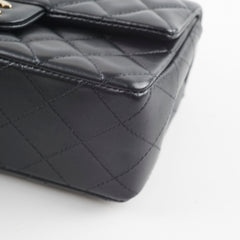 Chanel Mini Rectangle Lambskin Black Microchip